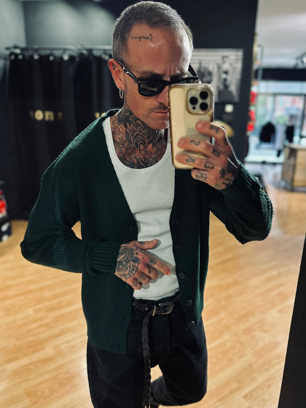 Cardigan Chad MistoLana VerdeGucci