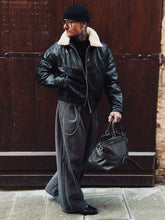 Carica l&#39;immagine nel visualizzatore di Gallery, Panta SuperLooseFit Gessato Grey
