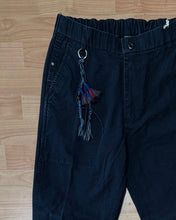Carica l'immagine nel visualizzatore di Gallery, Panta Pence LooseFit Tela Rigida Blu Notte
