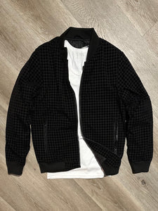 Bomber Pied de Poule Black