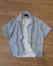 Carica l'immagine nel visualizzatore di Gallery, Camicia Cropped BoxyFit a Bacchetta Sky
