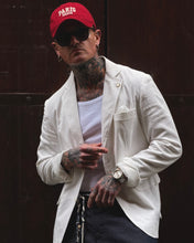 Carica l'immagine nel visualizzatore di Gallery, Blazer Oliver SlimFit MistoLino Off-White
