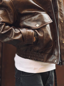 Bomber Ecopelle Imbottito 8897 Cioccolato