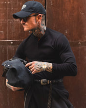 Carica l'immagine nel visualizzatore di Gallery, T-SHIRT ACHILLE 4 BOTTONI BLACK
