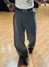 Carica l&#39;immagine nel visualizzatore di Gallery, Panta SuperLooseFit Gessato Grey
