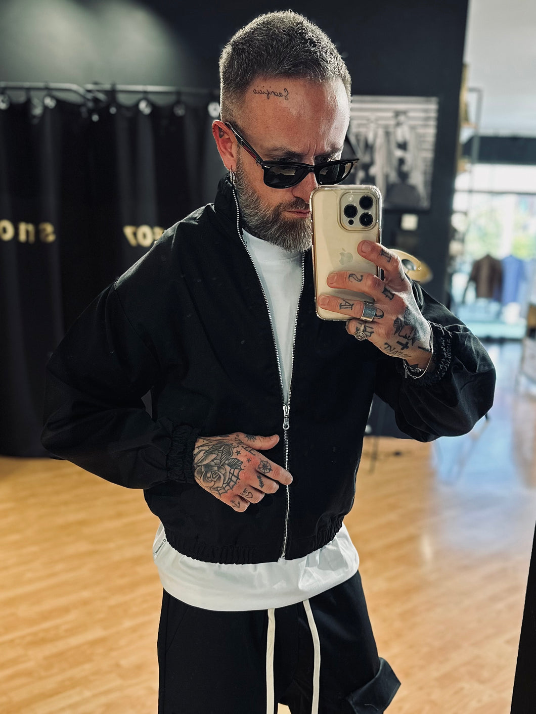 Jacket Cropped OverSize Black