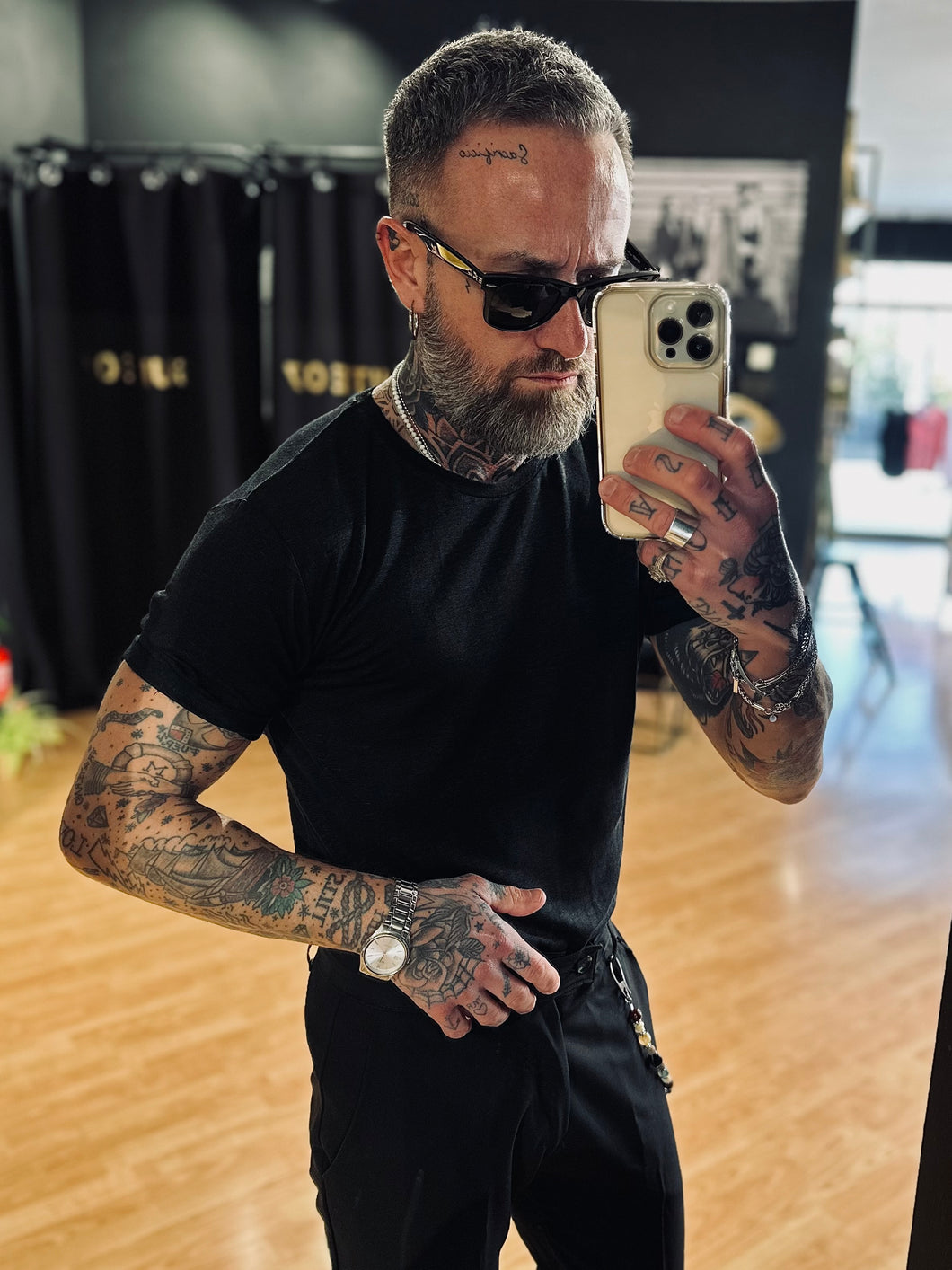 Maglia GL in Lino Black