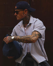 Carica l'immagine nel visualizzatore di Gallery, Camicia Cropped BoxyFit a Bacchetta Sky
