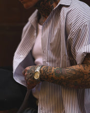 Carica l'immagine nel visualizzatore di Gallery, Camicia Cropped BoxyFit a Bacchetta Bordeaux
