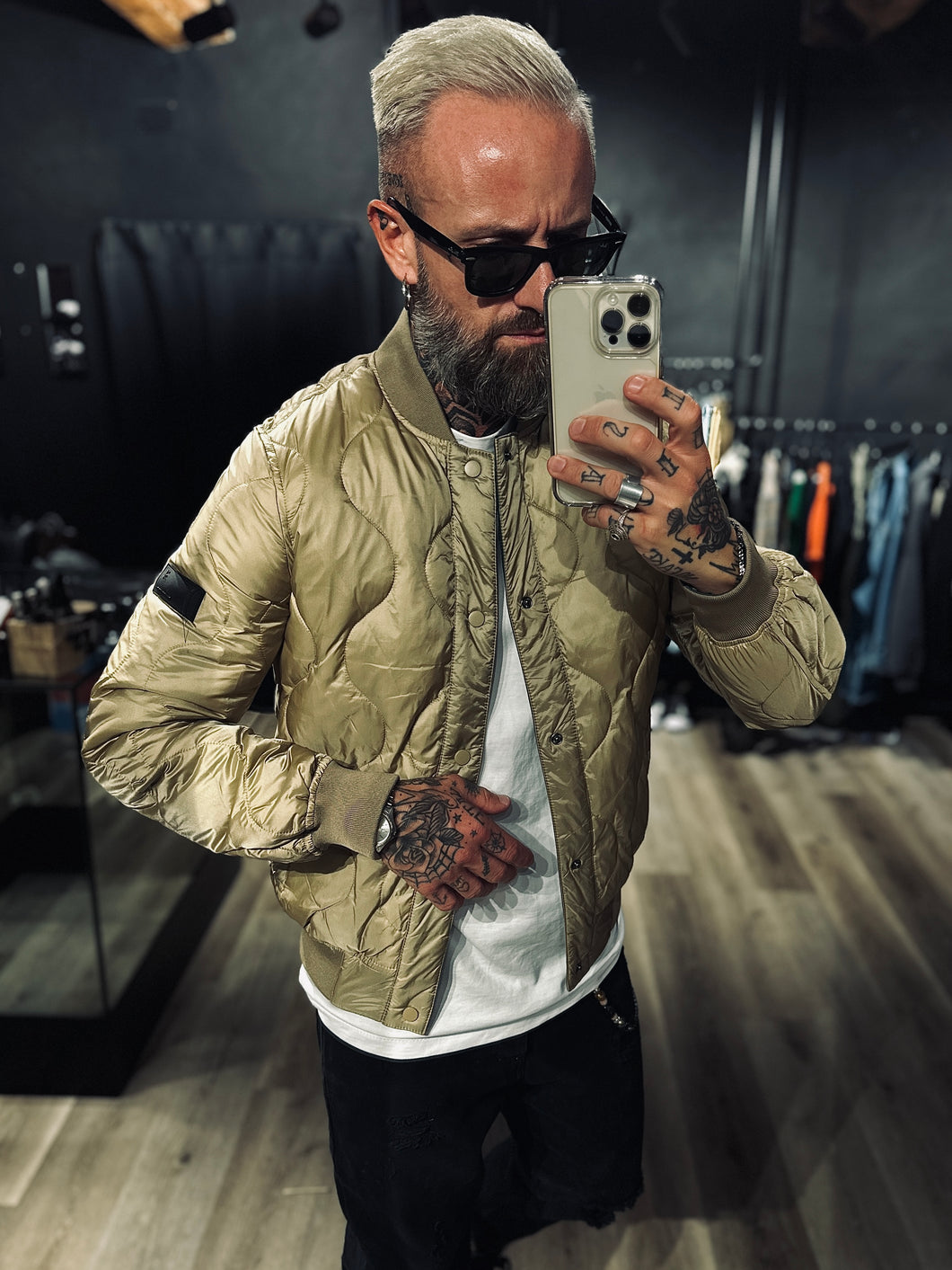 Bomber Trapuntato Gold