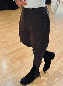 Panta Inv. LooseFit DoppiaPence Cioccolato