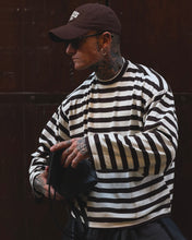 Carica l'immagine nel visualizzatore di Gallery, LONGSLEEVE CROPPED OFFWHITE&amp;CIOCCOLATO
