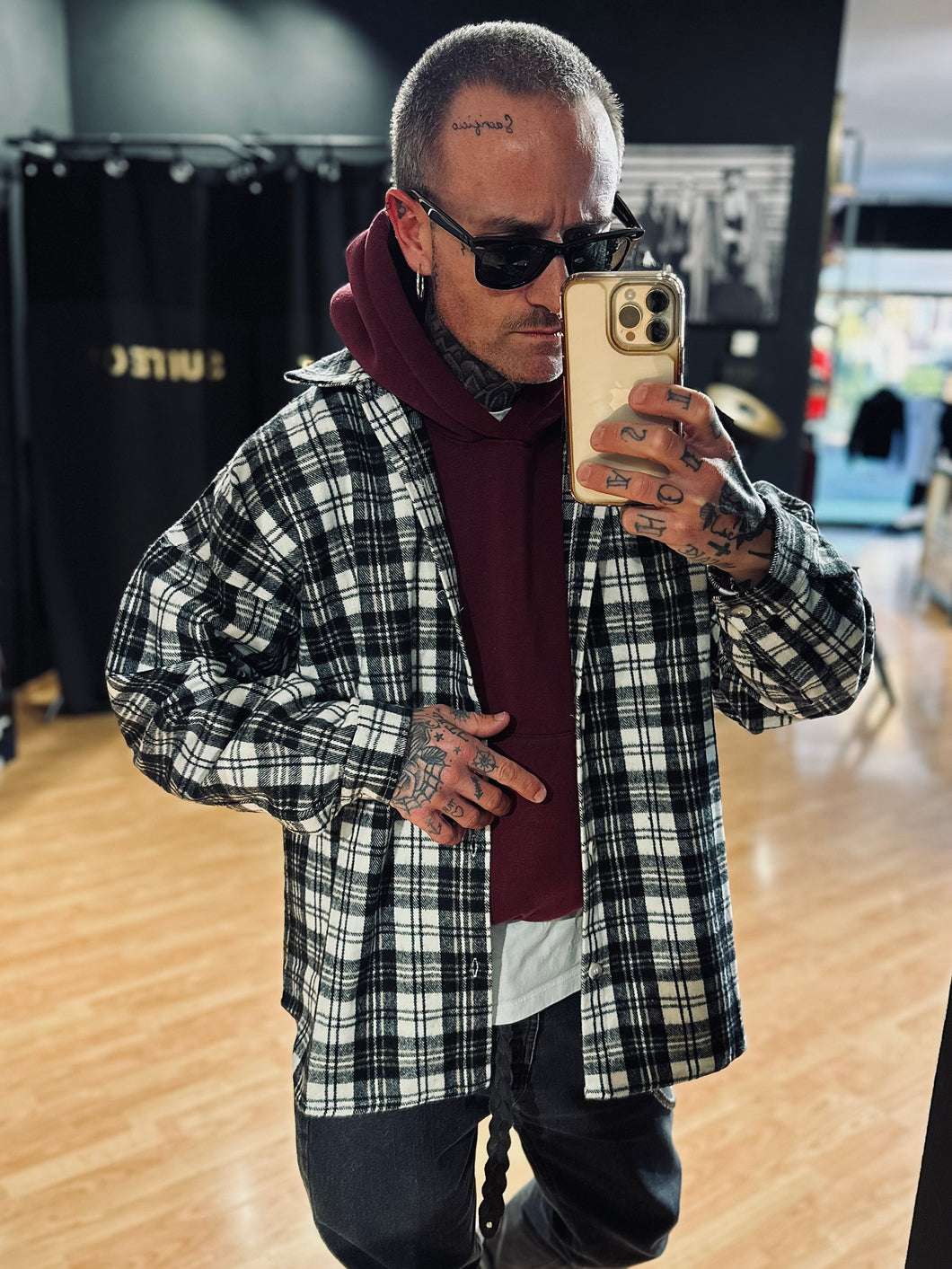 Camicione Elo in Flanella Dark