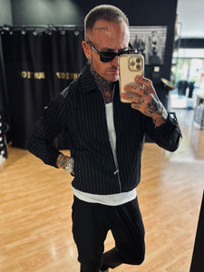 Giubbottino Roy Gessato Black