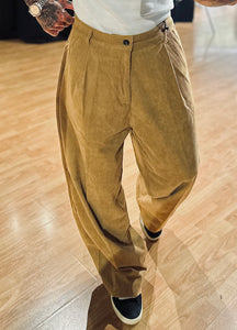 Panta SuperLooseFit a Costine Biscotto