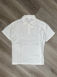 Coordinato Polo in Lino Off-White