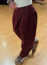 Carica l'immagine nel visualizzatore di Gallery, Panta Strutturato BaggyFit Bordeaux
