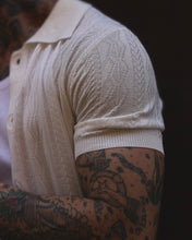 Carica l'immagine nel visualizzatore di Gallery, Maglia in Filo Crochet SlimFit Off-White
