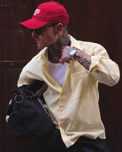 Carica l'immagine nel visualizzatore di Gallery, Camicia Stripes Cropped LightYellow
