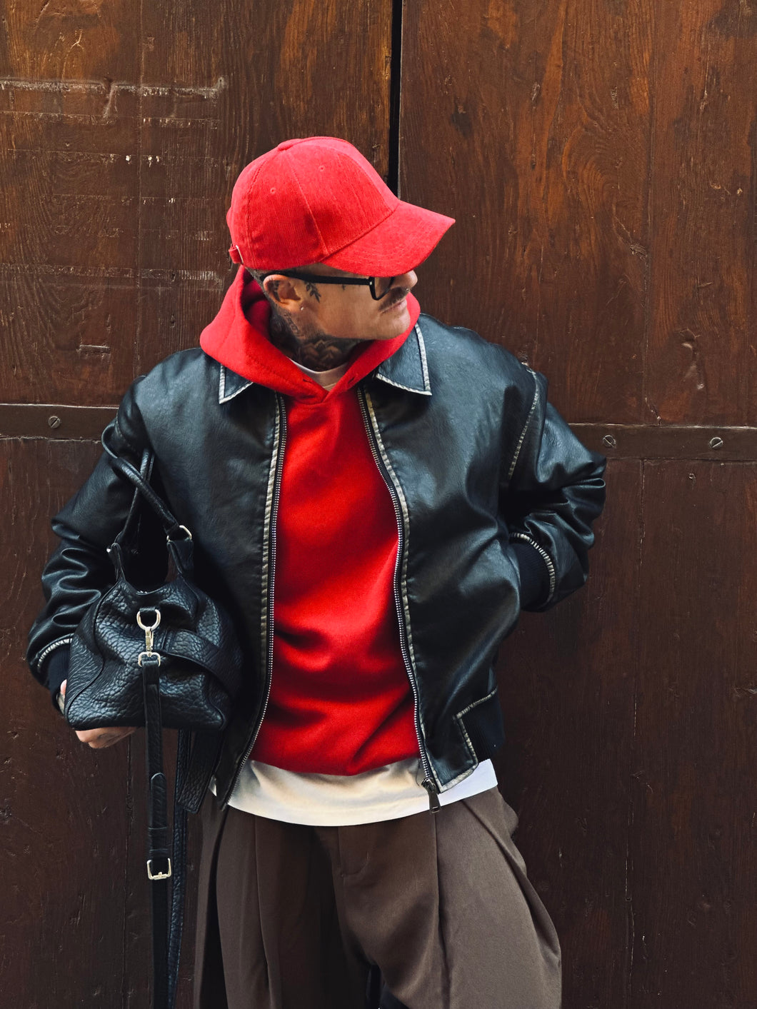 Felpa SuperOverSize Garzata Red