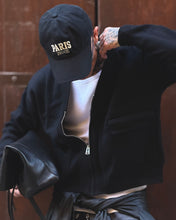 Carica l'immagine nel visualizzatore di Gallery, CARDIGAN JACKET CROPPED ZIP BLACK
