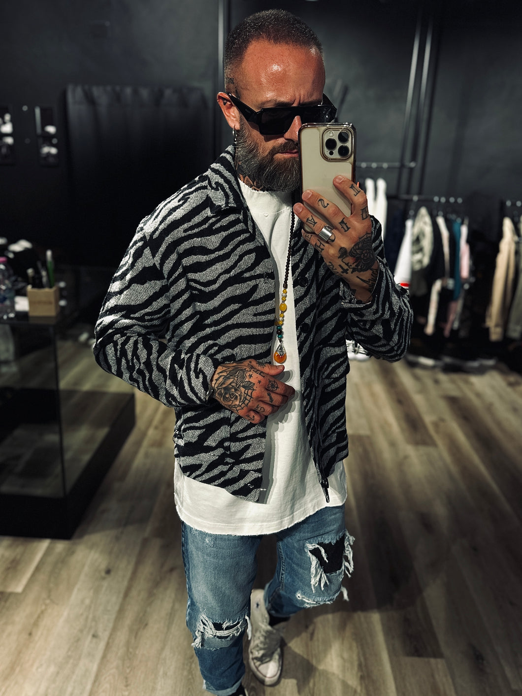 Jacket Zebra Grey