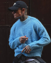 Carica l'immagine nel visualizzatore di Gallery, MAGLIONE BEAR CROPPED BABYBLUE
