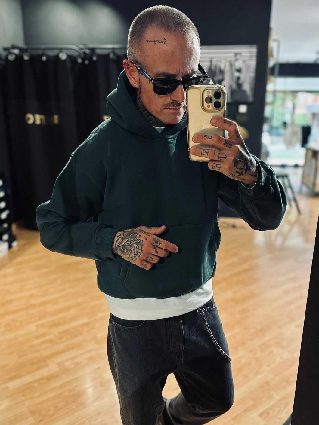 Felpa BoxyFit Felpata VerdeGucci