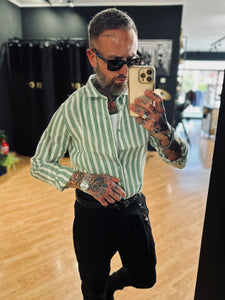 Camicia GL In Lino Green