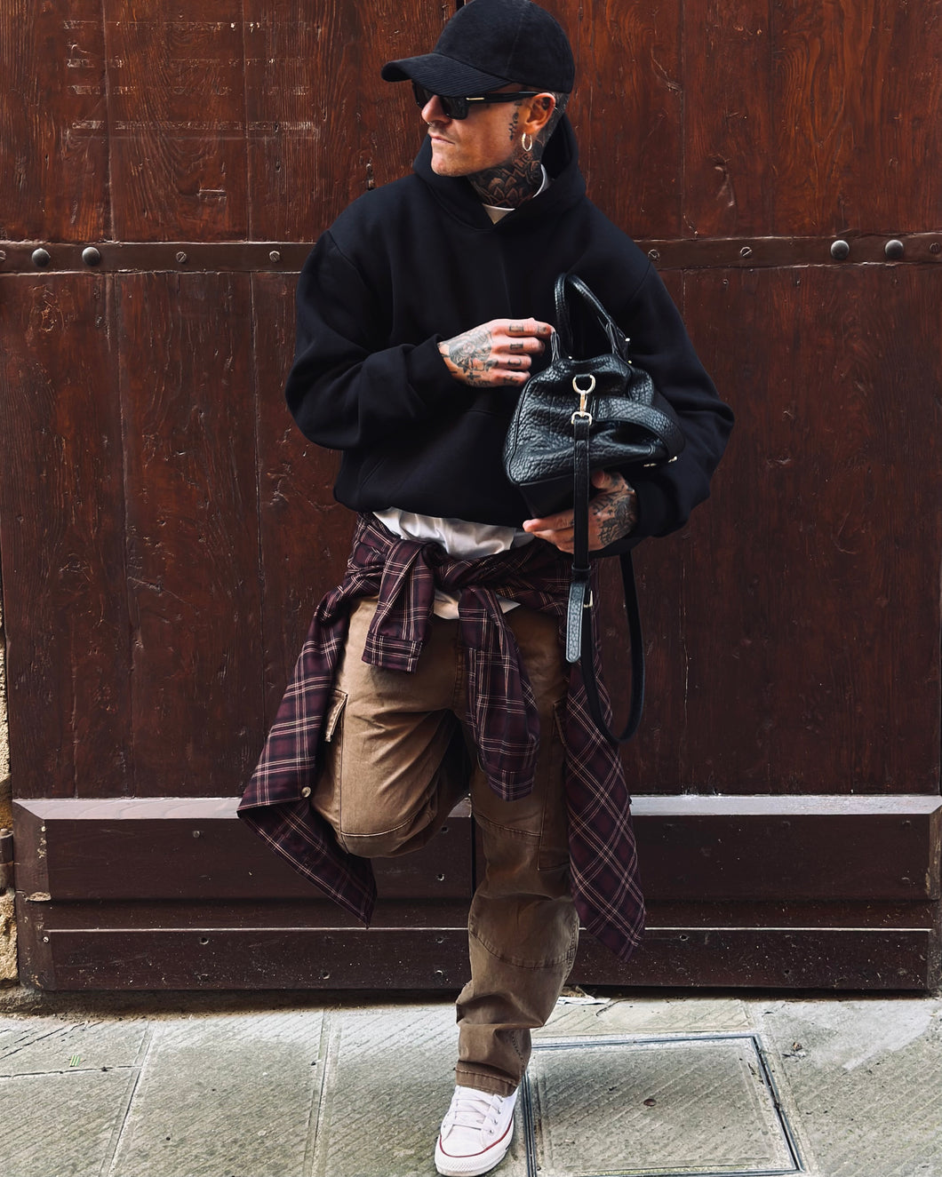 Felpa BoxyFit Felpata Black