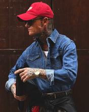 Carica l'immagine nel visualizzatore di Gallery, CAMICIA WESTERN IN JEANS DARKBLUE
