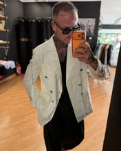 Carica l'immagine nel visualizzatore di Gallery, Blazer DoppioPetto SlimFit MistoLino Off-White
