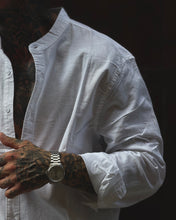 Carica l'immagine nel visualizzatore di Gallery, Camicia Coreana MistoLino Off-White
