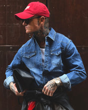 Carica l'immagine nel visualizzatore di Gallery, CAMICIA WESTERN IN JEANS DARKBLUE
