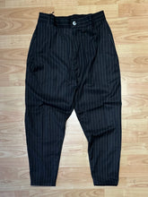 Carica l&#39;immagine nel visualizzatore di Gallery, Panta DoppiaPence LooseFit Gessato Black
