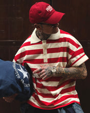Carica l'immagine nel visualizzatore di Gallery, Polo a Righe OverSize Red
