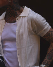 Carica l'immagine nel visualizzatore di Gallery, Maglia in Filo Crochet SlimFit Off-White
