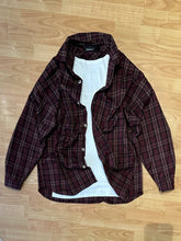 Carica l&#39;immagine nel visualizzatore di Gallery, Camicione Tartan Bordeaux
