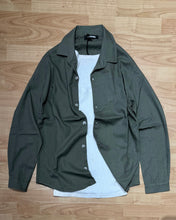 Carica l'immagine nel visualizzatore di Gallery, Camicia Cuba MistoLino VerdeArmy
