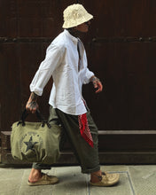Carica l'immagine nel visualizzatore di Gallery, Camicia Coreana MistoLino Off-White
