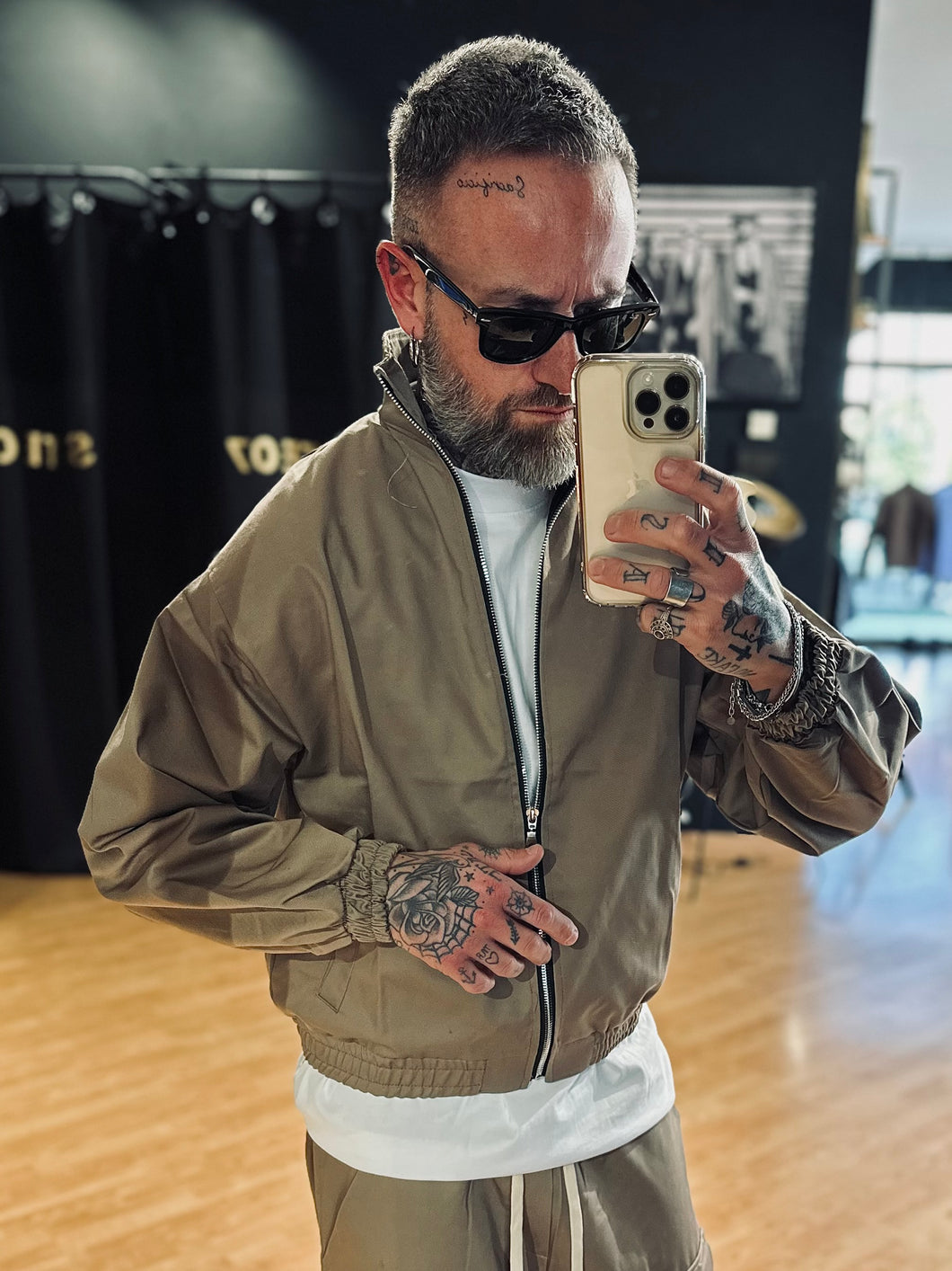 Jacket Cropped OverSize MochaMousse