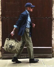 Carica l'immagine nel visualizzatore di Gallery, Panta Pence LooseFit Tela Rigida Verde Army
