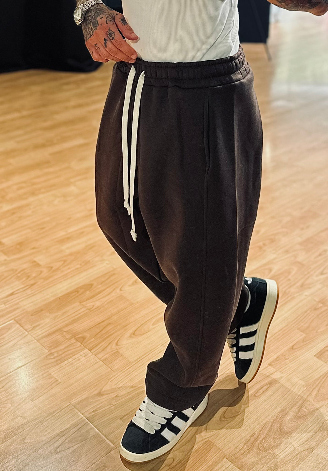 Panta Japan in Tuta Felpato Cioccolato