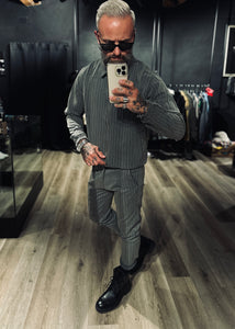 Coordinato Conor Gessato Grey