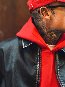Felpa SuperOverSize Garzata Red