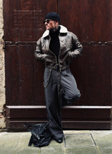 Carica l&#39;immagine nel visualizzatore di Gallery, Panta SuperLooseFit Gessato Black
