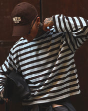 Carica l'immagine nel visualizzatore di Gallery, LONGSLEEVE CROPPED BABYBLUE&amp;CIOCCOLATO
