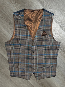 Gilet Principe di Galles Azzurro