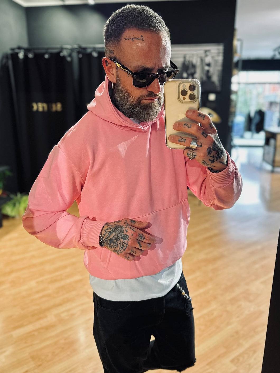 Felpa BoxyFit Garzata Bubble