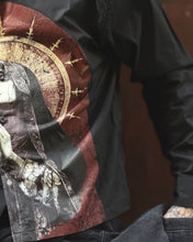 Carica l'immagine nel visualizzatore di Gallery, Camicia NostraSantissima SemiOverSize Cropped Black
